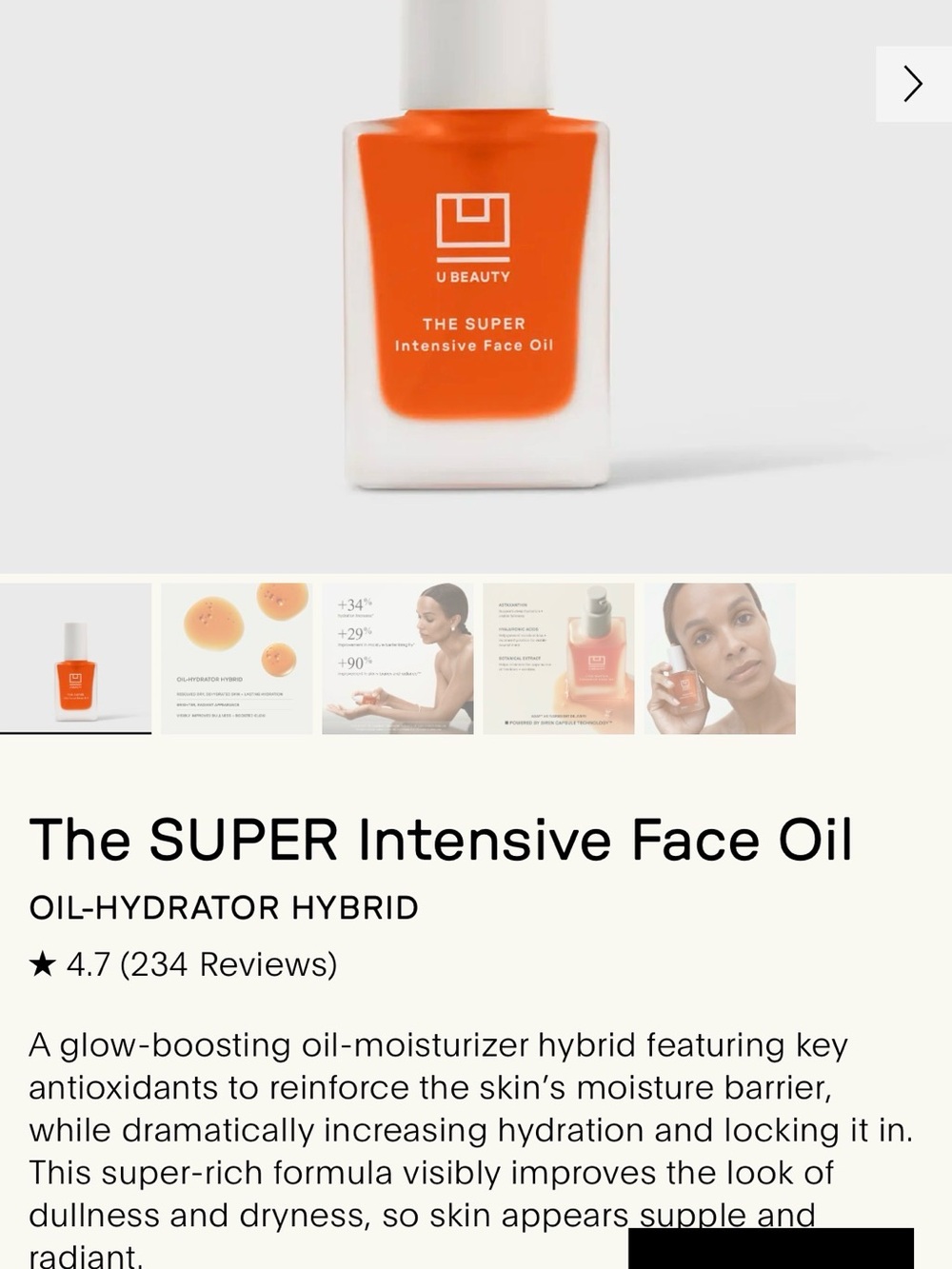 The SUPER Intensive Face Oil — Orange